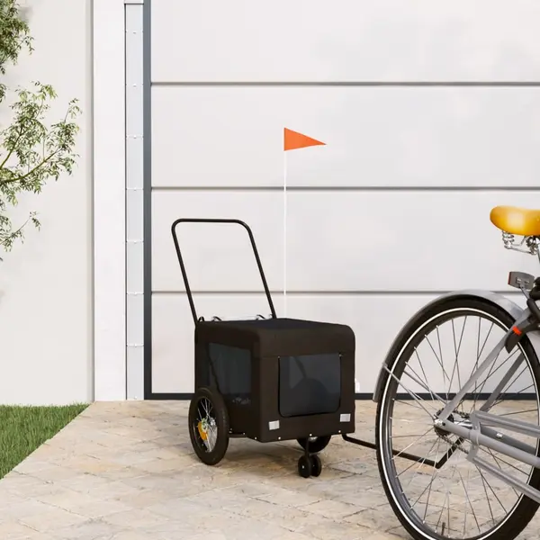 Gossi remorca bicicleta animale companie, negru, textil oxford/fier
