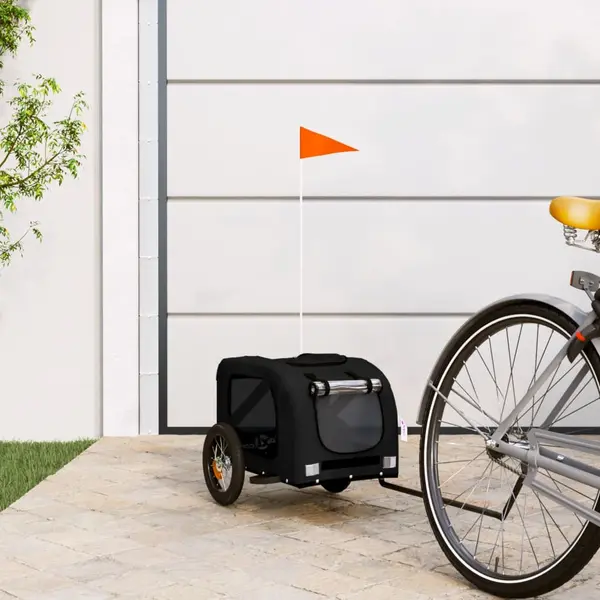 Gossi remorca bicicleta animale companie, negru, textil oxford/fier