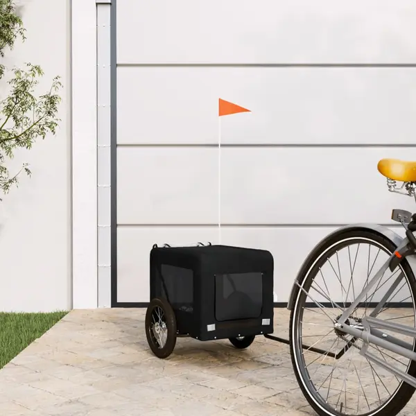 Gossi remorca bicicleta animale companie, negru, textil oxford/fier