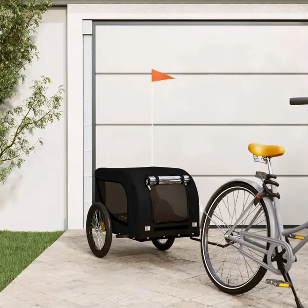 Gossi remorca bicicleta animale companie, negru, textil oxford/fier