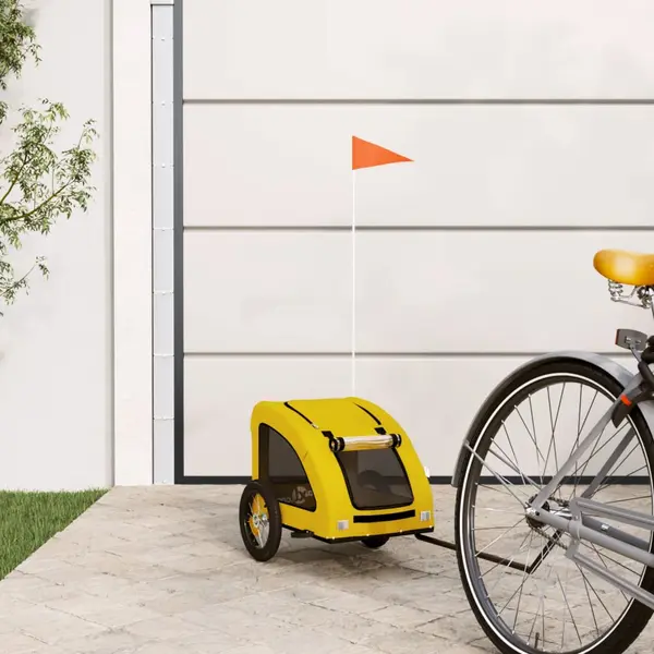 Gossi remorca de bicicleta animale companie galben textil oxford/fier