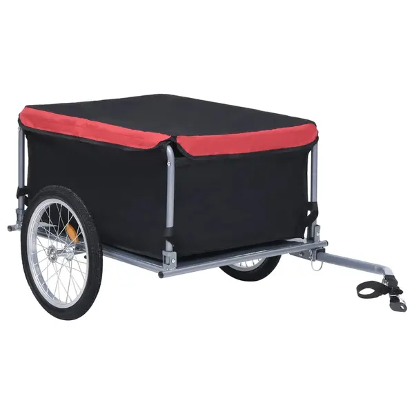 Gossi remorca pentru bicicleta, negru si rosu, 65 kg