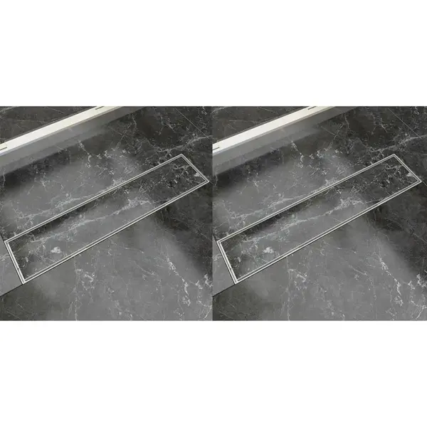 Gossi rigola liniara dus, 2 buc, 530 x 140 mm, otel inoxidabil