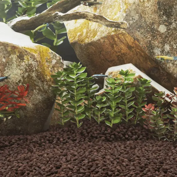Gossi roci vulcanice, 25 kg, rosu, 1-2 cm