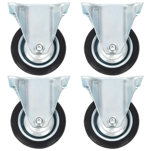 Gossi roti fixe, 4 buc., 75 mm