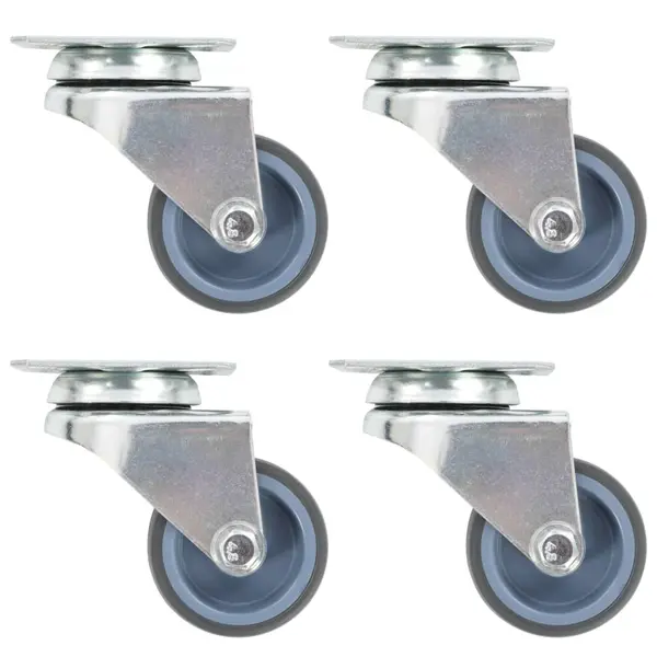 Gossi roti pivotante duble, 4 buc., 50 mm