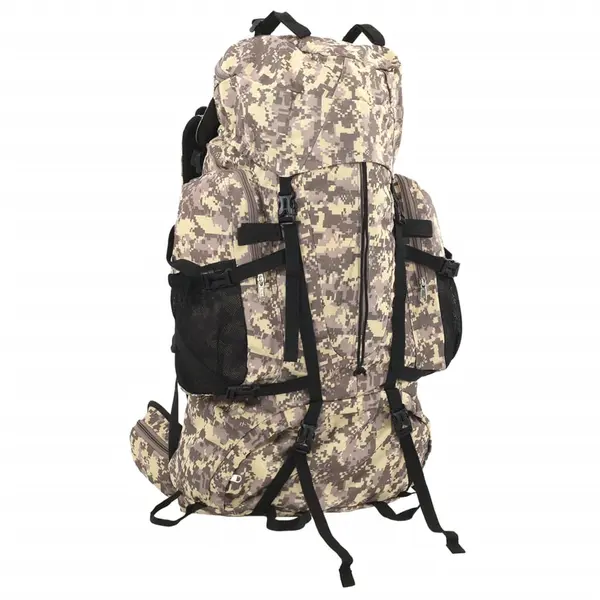 Gossi rucsac de drumetie, camuflaj maro camel, 80 l, tesatura oxford