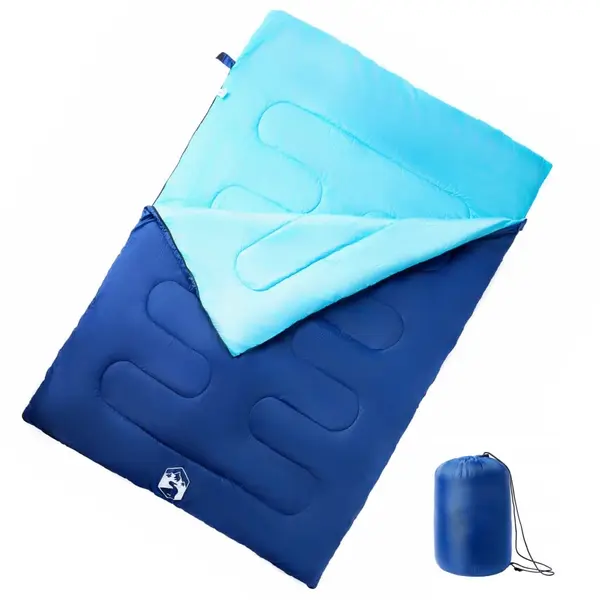 Gossi sac de dormit dublu cu perne de camping, adulti, 3-4 anotimpuri