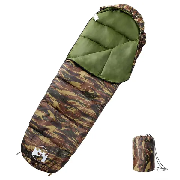 Gossi sac de dormit tip mumie pentru adulti de camping, 3 anotimpuri