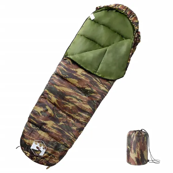 Gossi sac de dormit tip mumie pentru adulti de camping, 3 anotimpuri