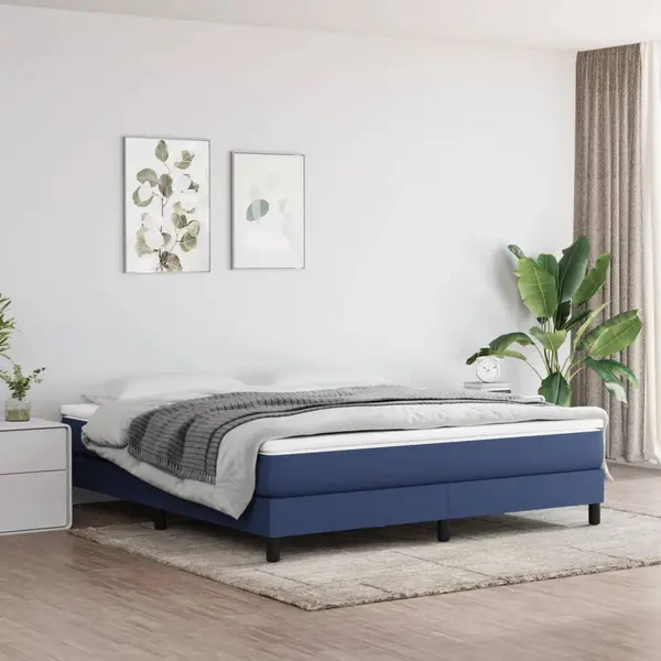 Gossi saltea de pat cu arcuri, albastru, 180x200x20 cm, textil