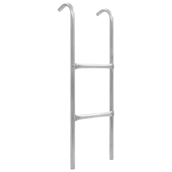 Gossi scara de trambulina cu 2 trepte, argintiu, 102,6 cm, otel
