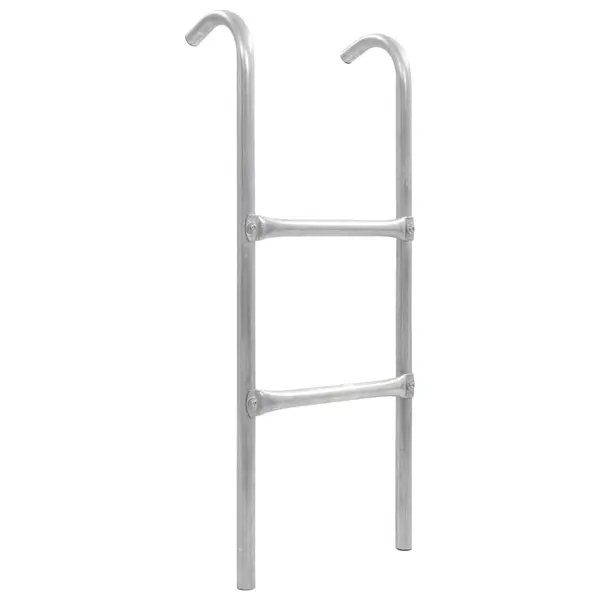 Gossi scara de trambulina cu 2 trepte, argintiu, 72 cm, otel