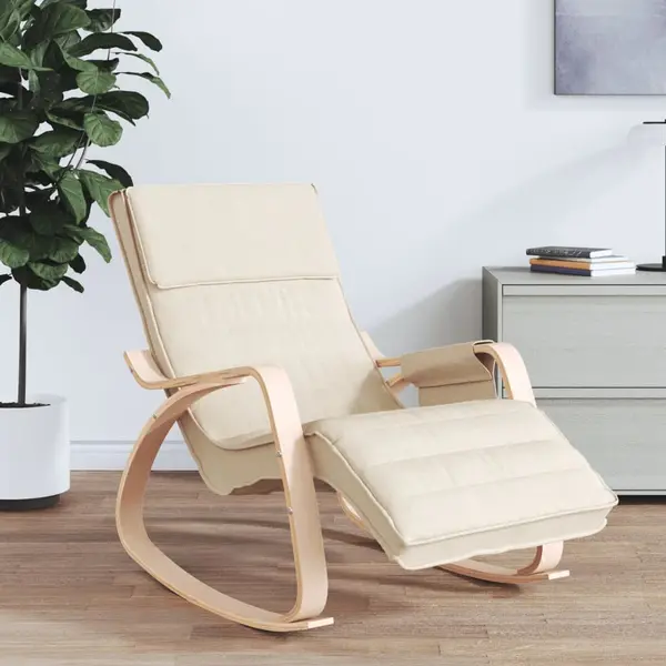 Gossi scaun balansoar, crem, material textil