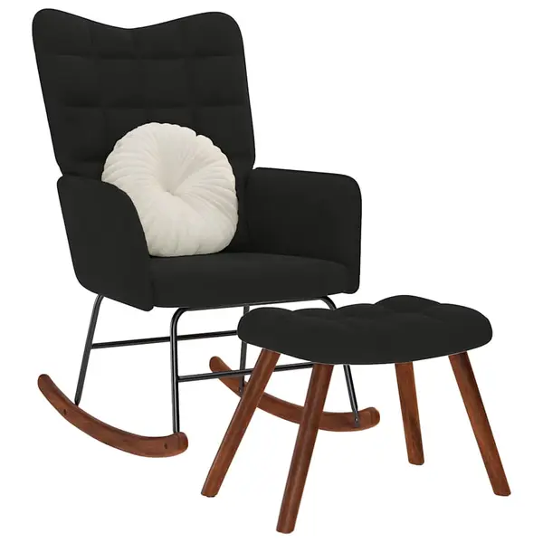 Gossi scaun balansoar cu scaun catifea neagra
