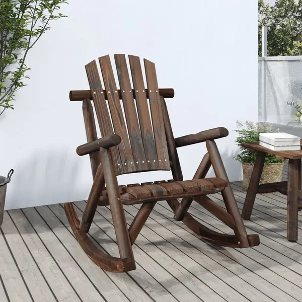 Gossi scaun balansoar de gradina, 69x96x101 cm, lemn masiv de molid