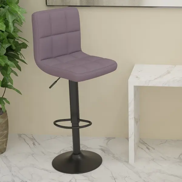 Gossi scaun de bar, gri taupe, material textil