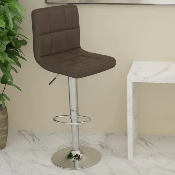 Gossi scaun de bar, maro, piele ecologica