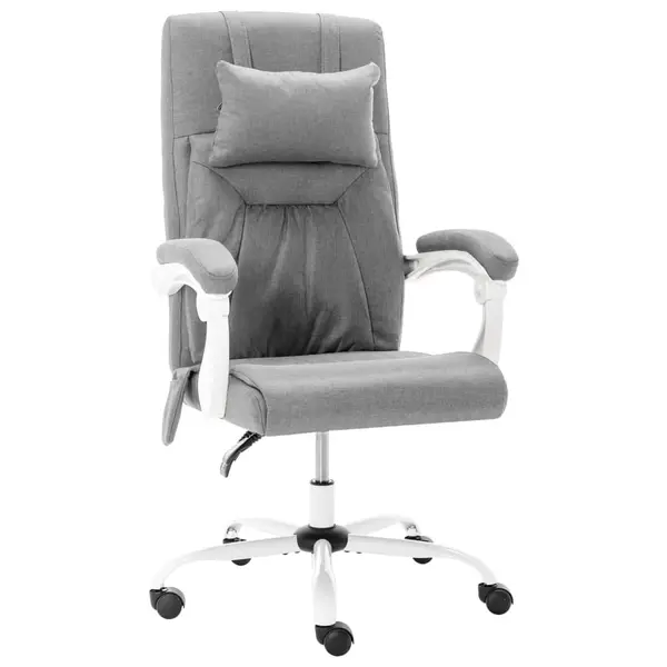 Gossi scaun de birou cu masaj, gri, material textil