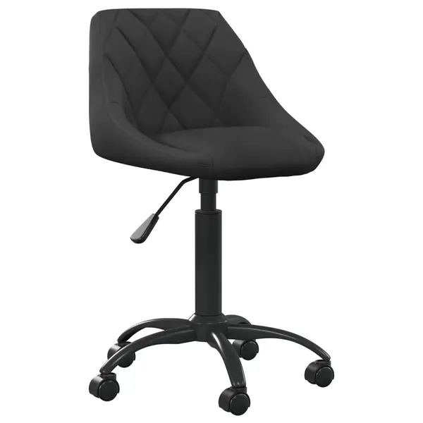 Gossi scaun de birou, negru, catifea