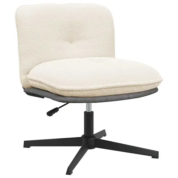 Gossi scaun de birou pivotant, crem, material textil
