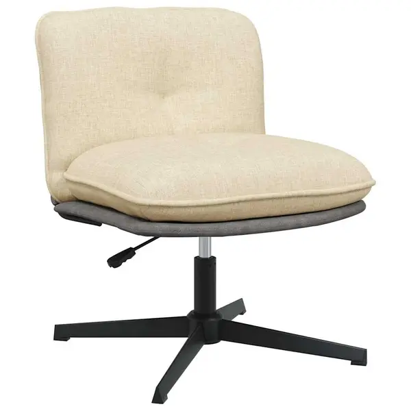 Gossi scaun de birou pivotant, crem, material textil