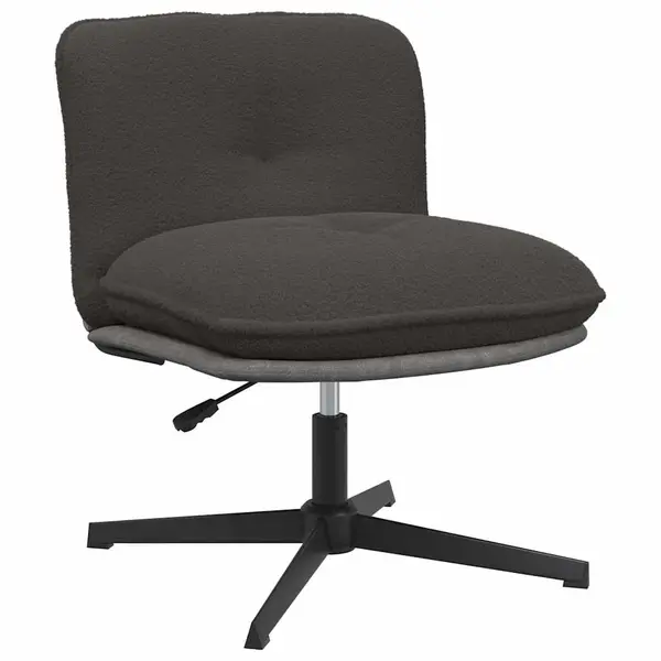 Gossi scaun de birou pivotant, gri inchis, material textil
