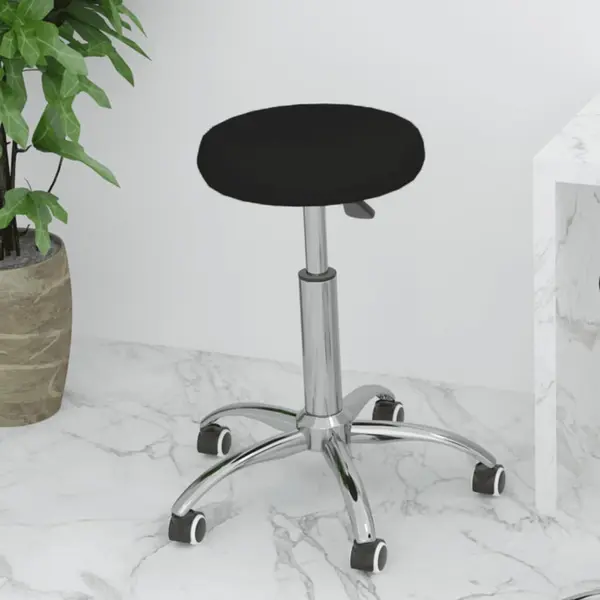 Gossi scaun de birou pivotant, negru, piele ecologica
