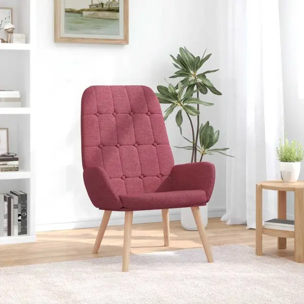 Gossi scaun de relaxare, rosu vin, material textil