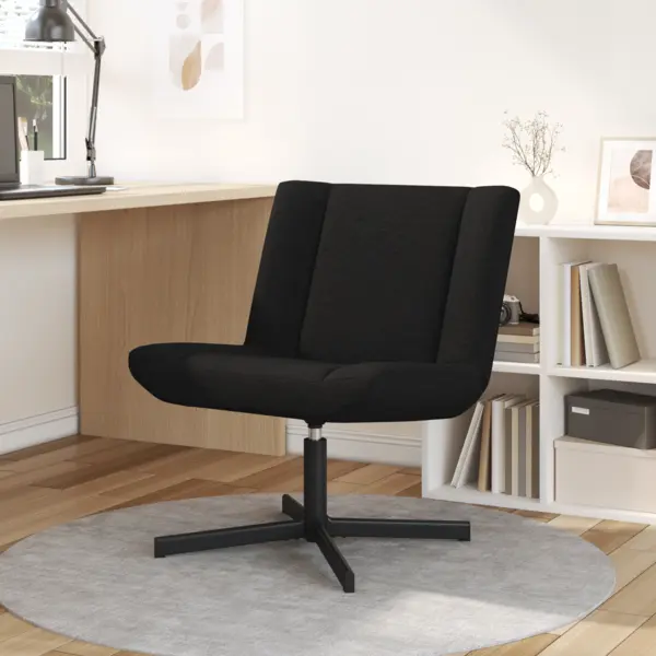 Gossi scaun rotativ negru tesatura, metal standard rotativ