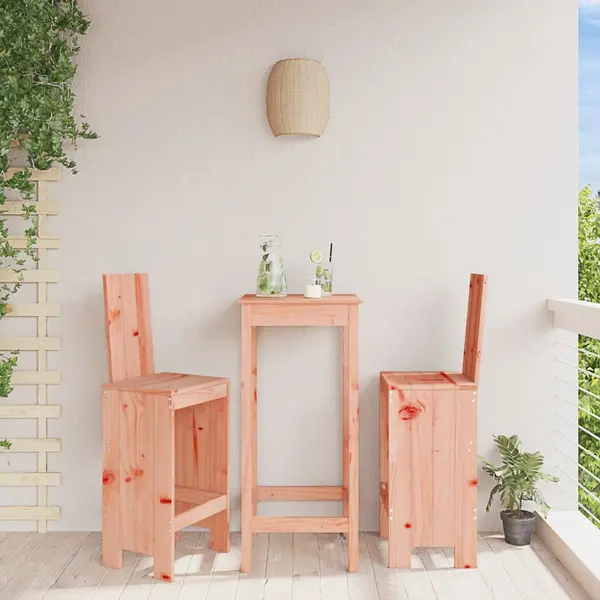 Gossi scaune de bar, 2 buc., 40x42x120 cm, lemn masiv douglas