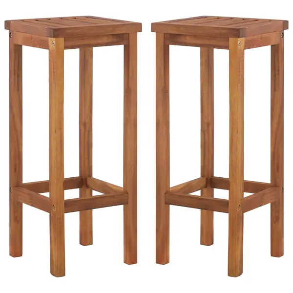 Gossi scaune de bar, 2 buc., lemn masiv de acacia