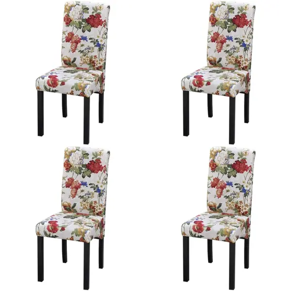 Gossi scaune de bucatarie, 4 buc., multicolor, material textil