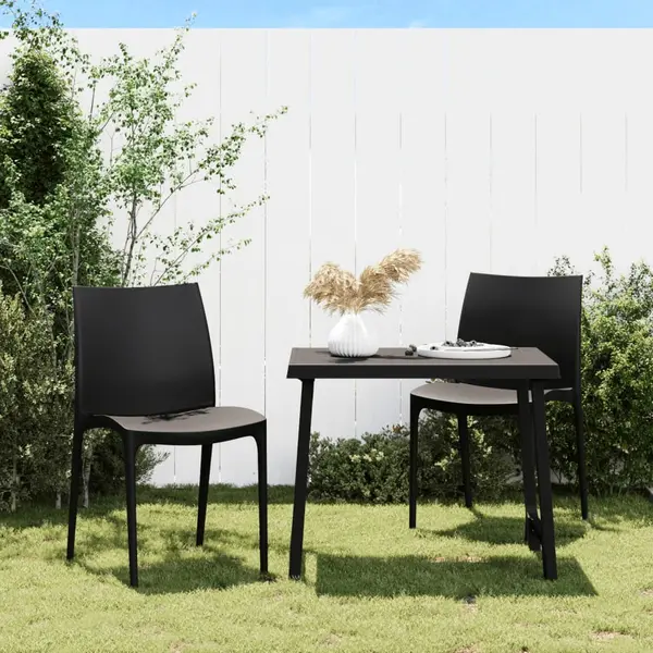 Gossi scaune de gradina, 2 buc., antracit, 50x46x80 cm, polipropilena