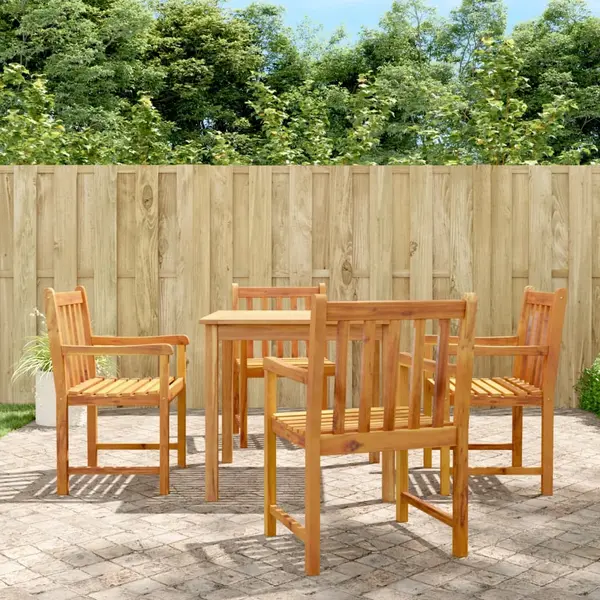 Gossi scaune de gradina, 4 buc., 56x55,5x90 cm, lemn masiv de acacia