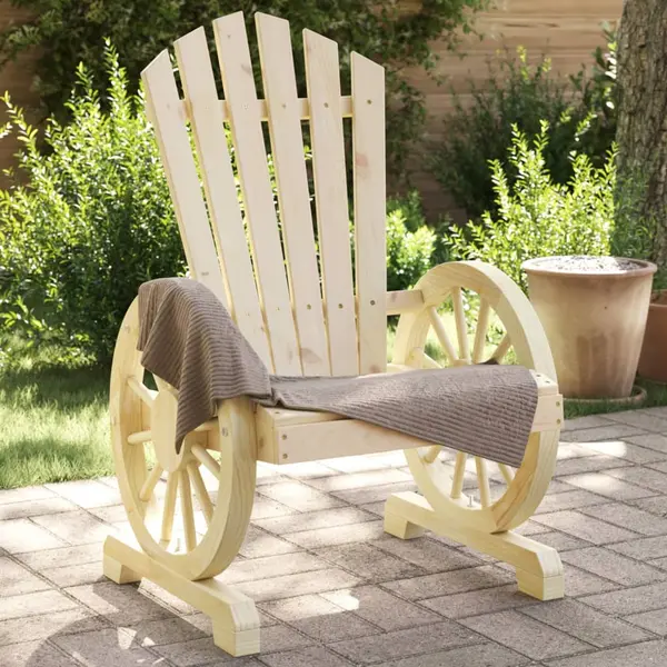 Gossi scaune de gradina adirondack, 4 buc., lemn masiv de brad