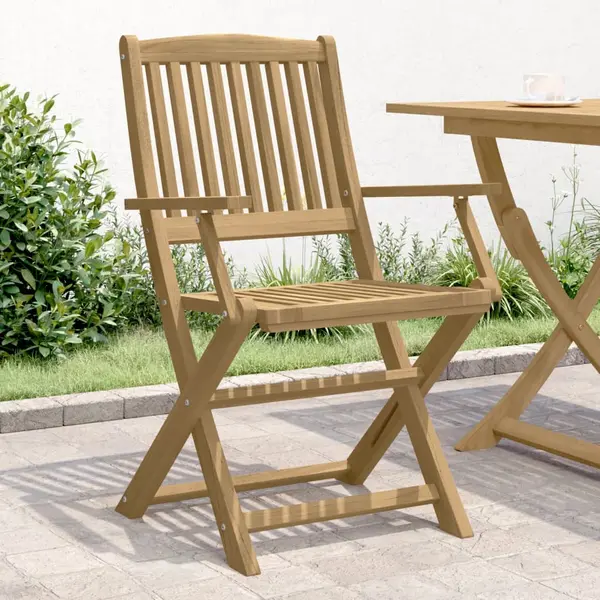 Gossi scaune gradina pliante 4 buc. 57,5x54,5x90 cm lemn masiv acacia