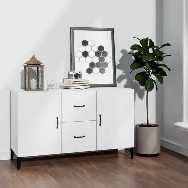 Gossi servanta, alb, 100x36x60 cm, lemn compozit
