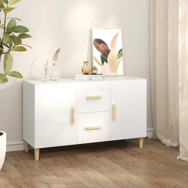 Gossi servanta, alb, 100x36x60 cm, lemn compozit