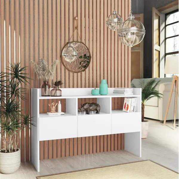 Gossi servanta, alb, 105x30x70 cm, pal