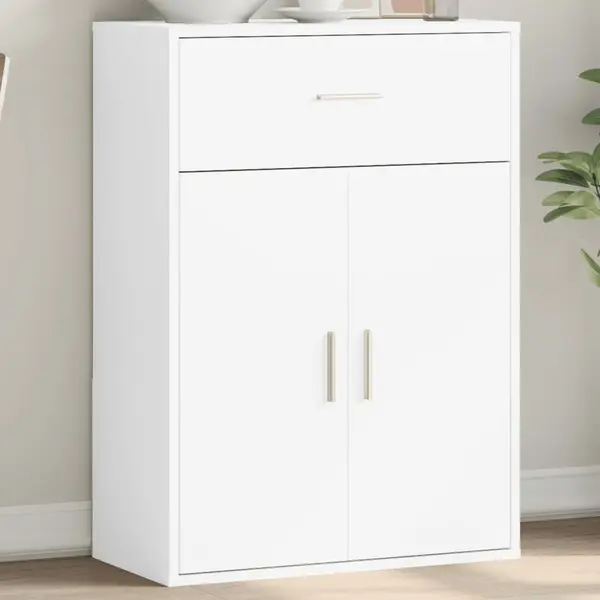 Gossi servanta, alb, 60x30x84 cm, lemn prelucrat
