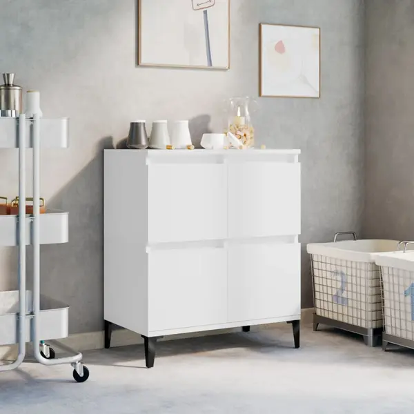 Gossi servanta, alb, 60x35x70 cm, lemn prelucrat
