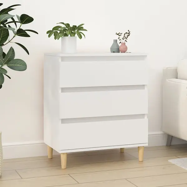 Gossi servanta, alb, 60x35x70 cm, lemn prelucrat