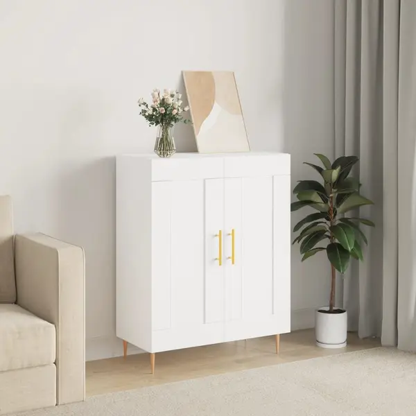 Gossi servanta, alb, 69,5x34x90 cm, lemn compozit