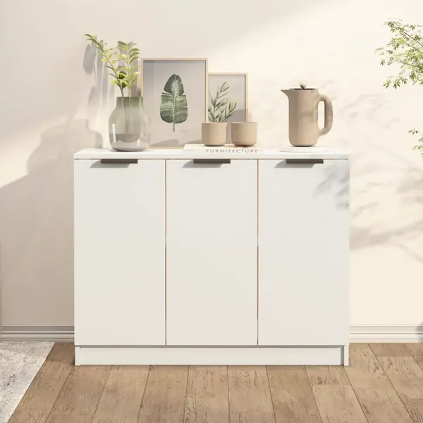 Gossi servanta, alb, 90,5x30x70 cm, lemn prelucrat