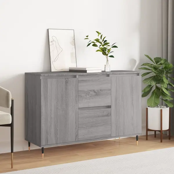Gossi servanta, gri sonoma, 104x35x70 cm, lemn prelucrat