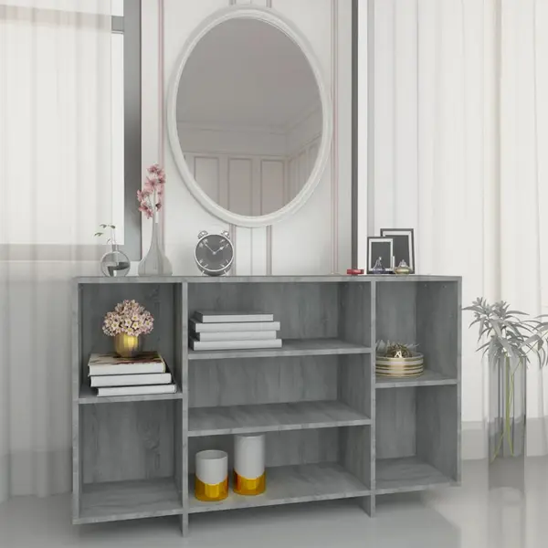 Gossi servanta, gri sonoma, 120x30x75 cm, pal