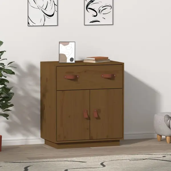 Gossi servanta, maro miere, 65,5x40x75 cm, lemn masiv de pin