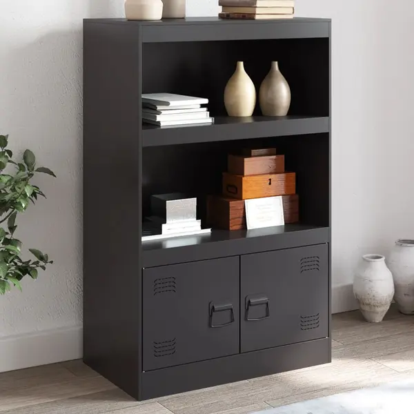 Gossi servanta, negru, 67x39x107 cm, otel