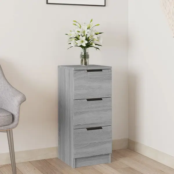 Gossi servanta, sonoma gri, 30x30x70 cm, lemn prelucrat